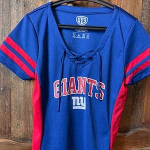 New York Giants OTS Poly Lace Up Shirt